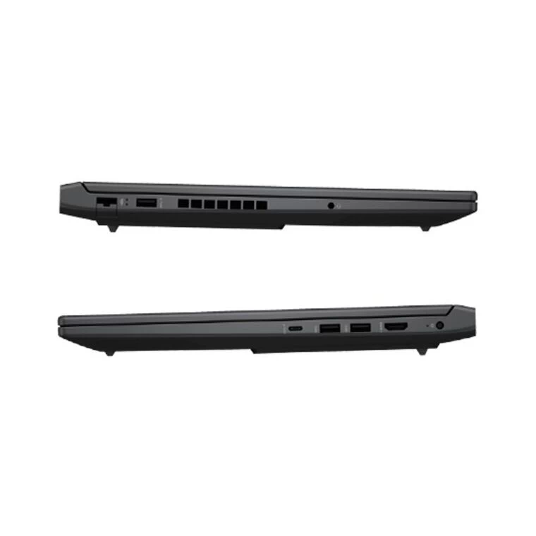 Gaming HP Victus 15 USB-A, USB-C có DisplayPort 1.4, HDMI 2.1, RJ-45 và cổng tai nghe.