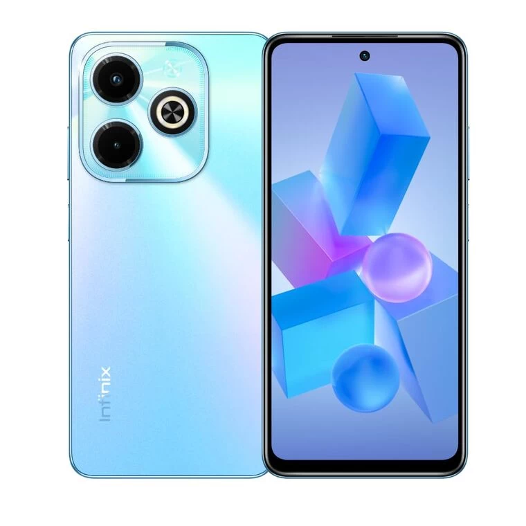 Infinix HOT 40i Kích thước 163.59 x 75.59 x 8.30 mm, trọng lượng 190g.