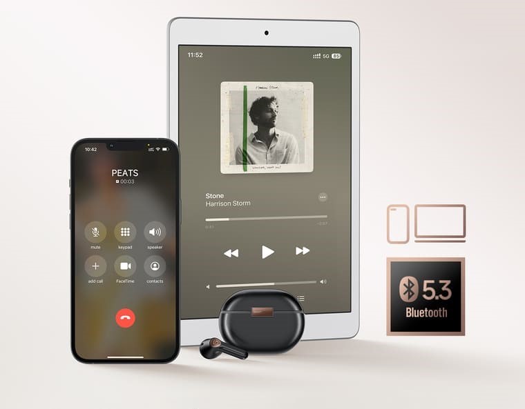 Bluetooth 5.3 và khả năng kết nối 2 thiết bị.