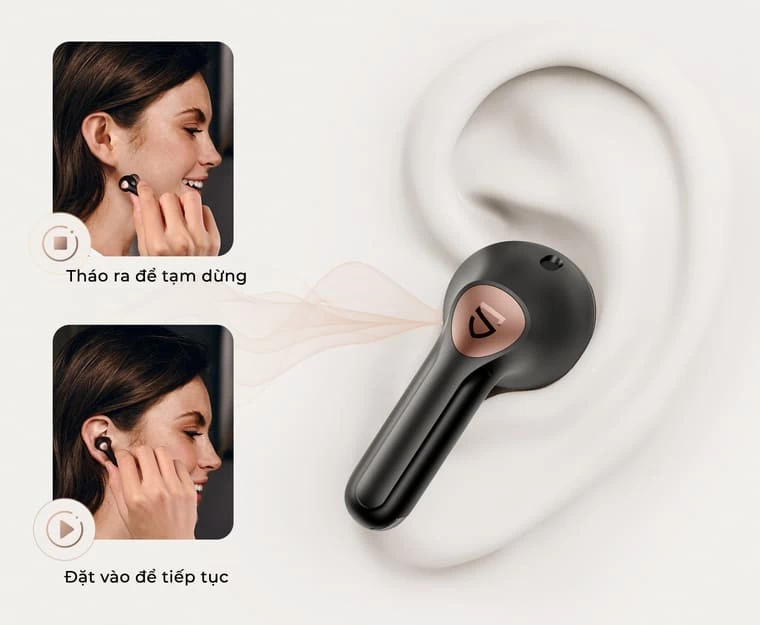 SoundPEATS Air4 Pro Khả năng chống ồn chủ động và các chức năng tiện dụng khác.
