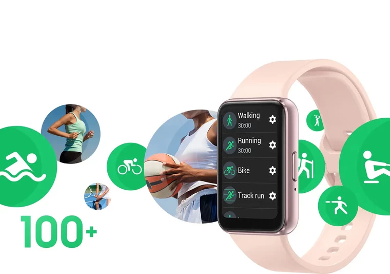 Galaxy Fit3 Các chế độ luyện tập và theo dõi sức khỏe, đánh giá qua Sleep Score, Sleep Coaching.