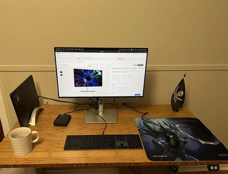 Dell UltraSharp 24 (U2424HE) Màn hình Dell UltraSharp 24 (U2424HE) - (23.8inch/FHD/IPS/120Hz/5ms/USB-C/RJ45)