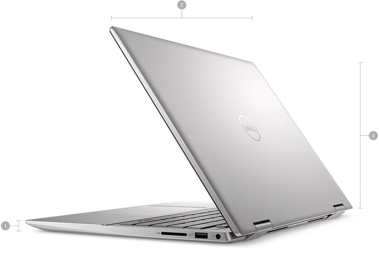 Laptop Dell Inspiron 14 7430 (N7430I58W1) - (i5-1335U/8GB/512GB/Intel Iris Xe/14inch/FHD/Cảm ứng/Windows 11/Office)