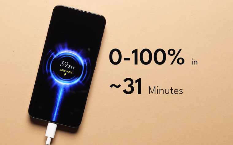 Xiaomi 14 có thời gian sạc pin đầy nhanh chóng trong khoảng 31 phút