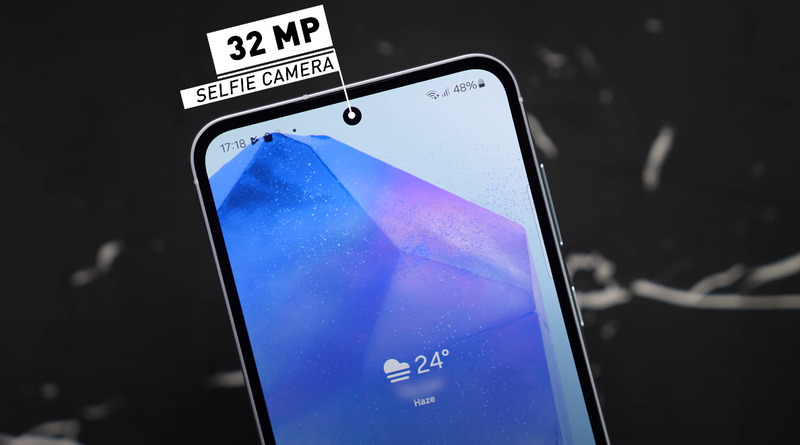 Cụm camera ấn tượng trên Galaxy A55