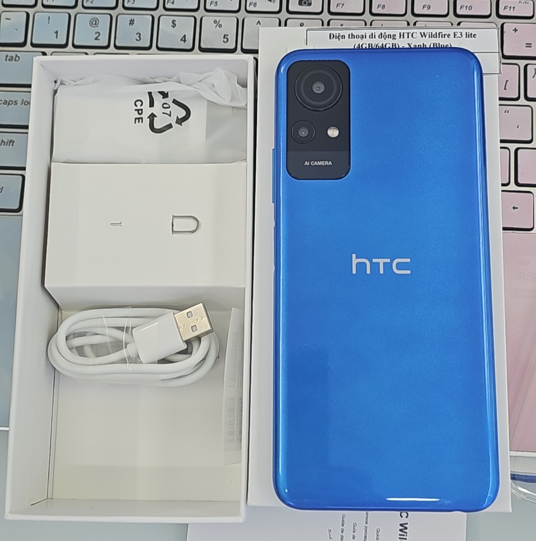 Điện thoại di động HTC Wildfire E3 lite (4GB/64GB) - Xanh (Blue) - TBH