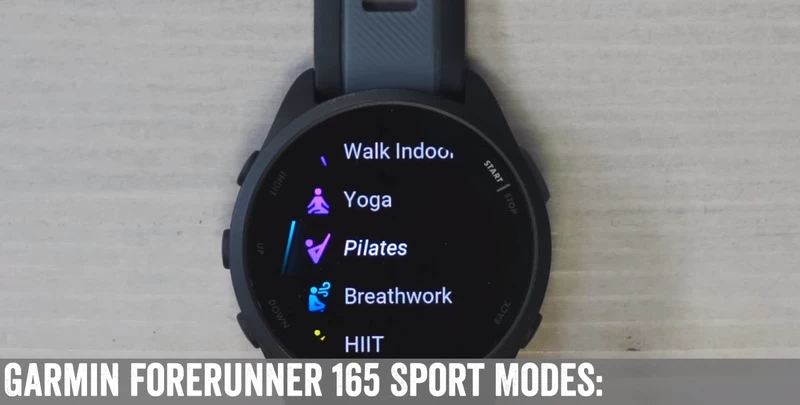 Garmin Forerunner 165 Các chế độ bài tập rèn luyện thể thao.