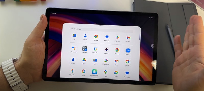 Màn hình và ứng dụng trên Tab M11.
