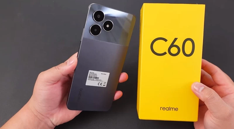 Realme C60 Realme C60 màu đen cao cấp.