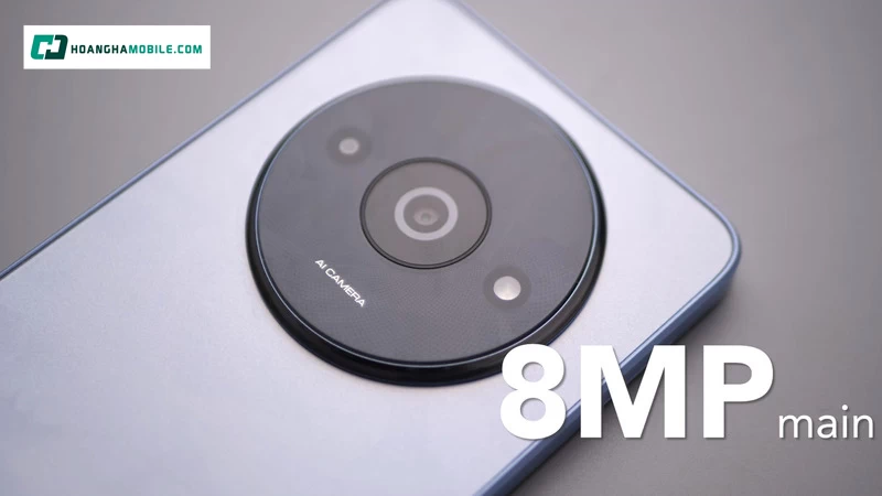 Một điểm nhấn khác trên thiết kế của Redmi A3 (3GB/64GB) chính là cụm camera nằm ở mặt sau Một điểm nhấn khác trên thiết kế của Redmi A3 (3GB/64GB) chính là cụm camera nằm ở mặt sau