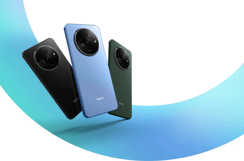 Redmi A3 3 màu sản phẩm xanh dương, xanh lá, đen.
