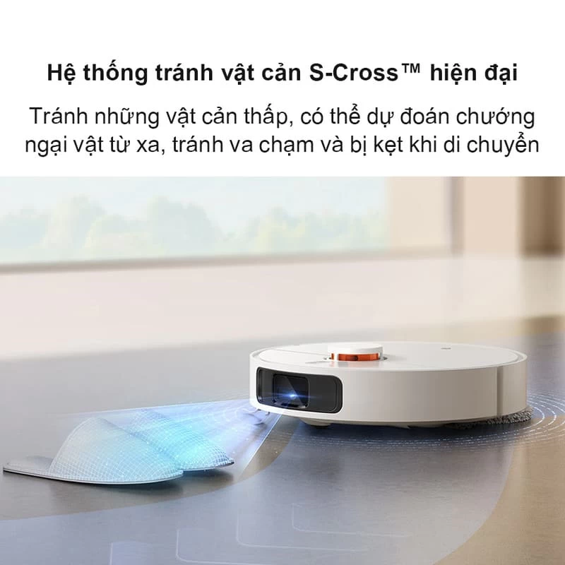 Xiaomi Vacuum X20 Plus Hệ thống tránh vật cản S-cross hiện đại.
