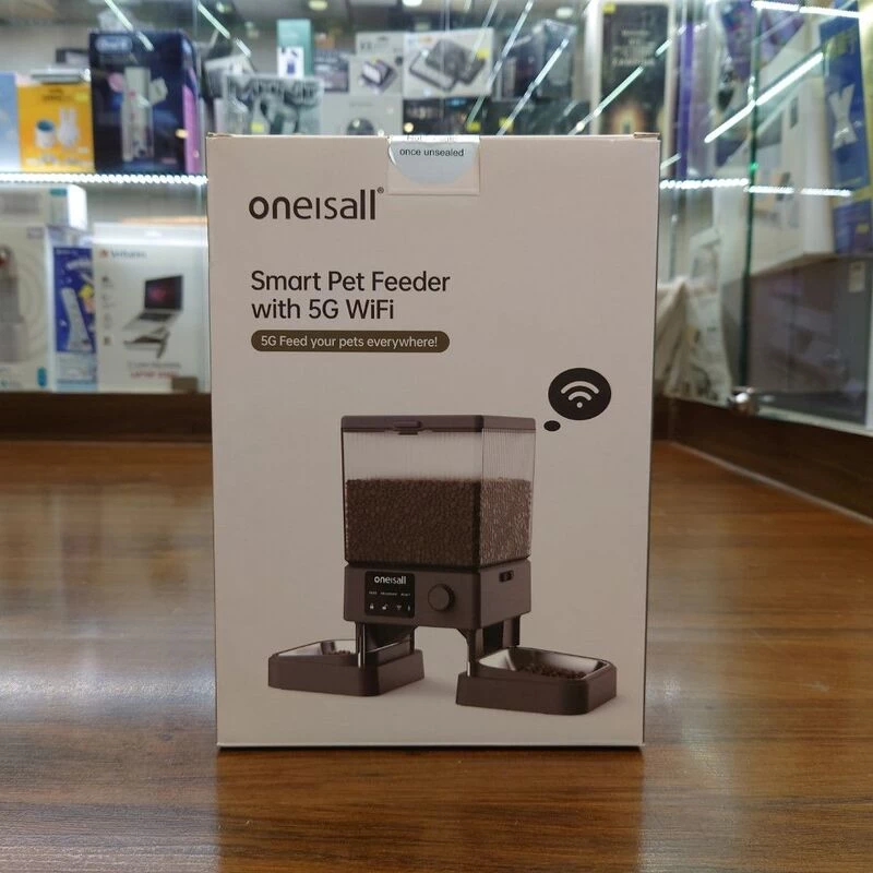 Oneisall PFD-002 Pro Hộp sản phẩm máy cho thú cưng ăn.