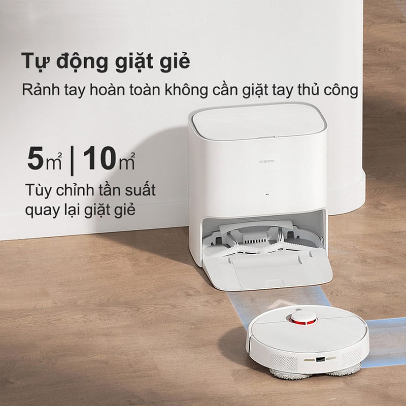 Tự động giặt rẻ và tùy chỉnh tần suất giặt.