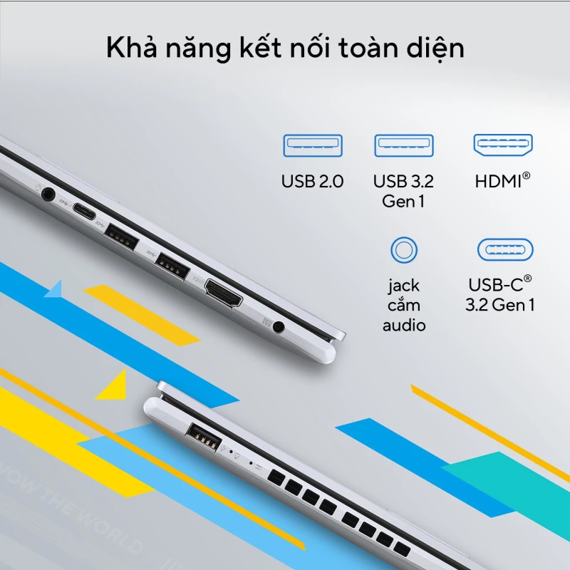 ASUS VivoBook 15 OLED A1505VA-L1491W Mạng và kết nối trên laptop ASUS VivoBook 15