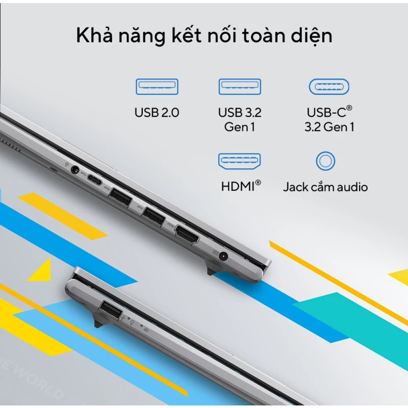ASUS Vivobook 15 X1504VA-NJ069W Khả năng kết nối toàn diện.