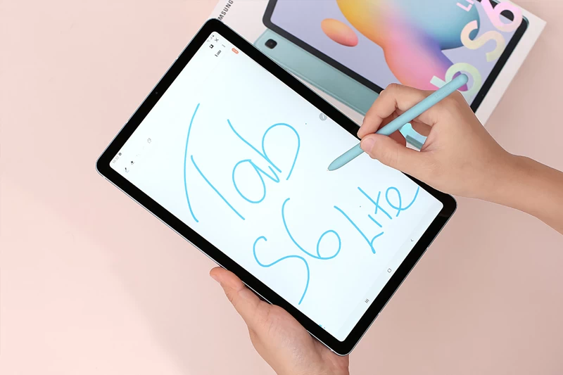 Galaxy Tab S6 Lite Thỏa sức sáng tạo cùng bút S pen thông minh.