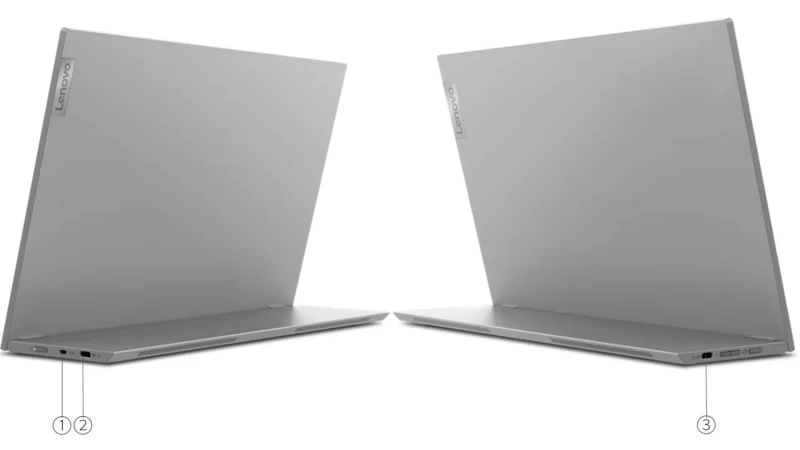 Màn hình di động Lenovo L15 Trang bị hệ thống cổng kết nối đầy đủ