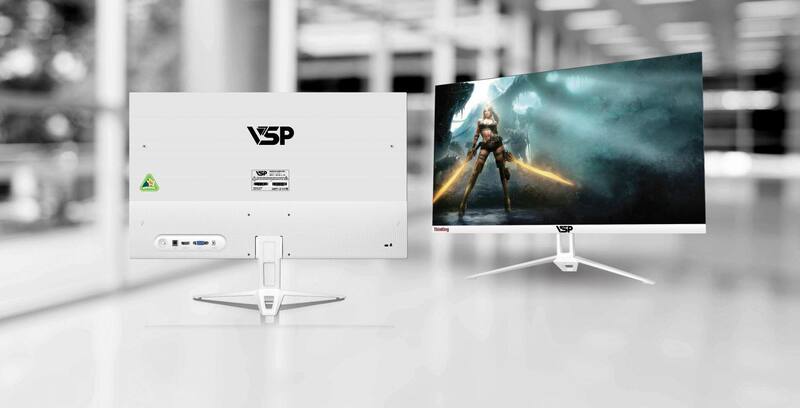Màn hình VSP V2408S Trắng (23.8inch/FHD/IPS/100Hz/2ms)