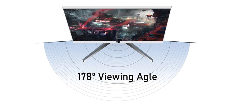 Màn hình VSP V2408S Góc nhìn rộng mở tầm nhìn người dùng.