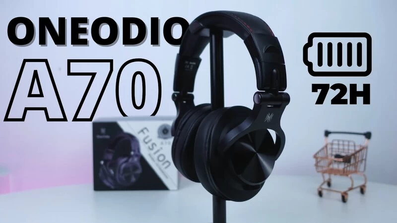 OneOdio A70 Thời lượng pin ấn tượng lên đến 72 giờ là một trong những điểm mạnh nổi bật