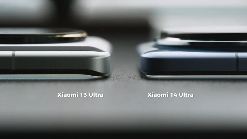 Xiaomi 14 Ultra So sánh Xiaomi 13 Ultra dày hơn một chút với Xiaomi 14 Ultra