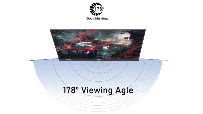 Góc hình rộng trên tấm nền IPS Góc hình rộng trên tấm nền IPS