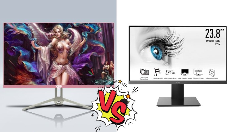 100Hz VSP V2408S so với chỉ 75Hz của MSI PRO MP241X
