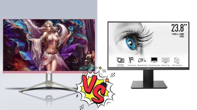 100Hz VSP V2408S so với chỉ 75Hz của MSI PRO MP241X 100Hz VSP V2408S so với chỉ 75Hz của MSI PRO MP241X