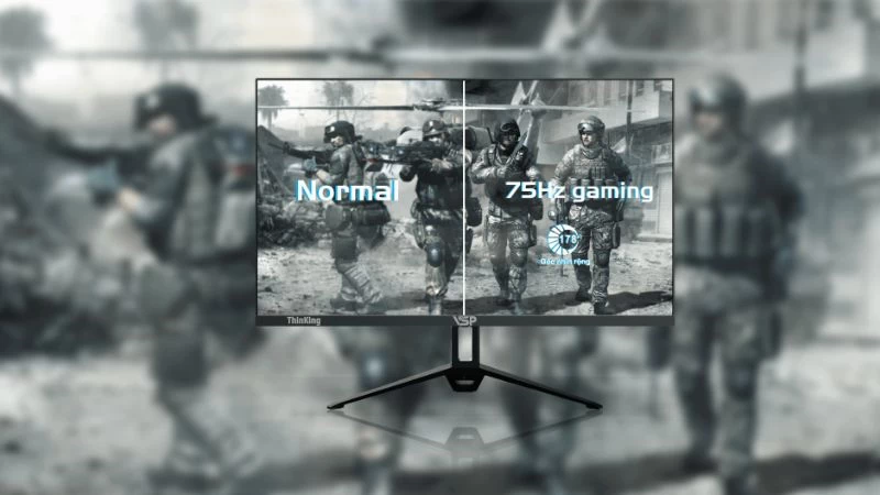 Khung hình mượt mà hơn với tần số quét 75Hz. Khung hình mượt mà hơn với tần số quét 75Hz.