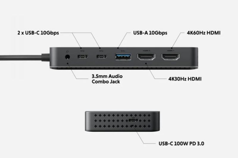 Tích hợp tai nghe và micro có dây.