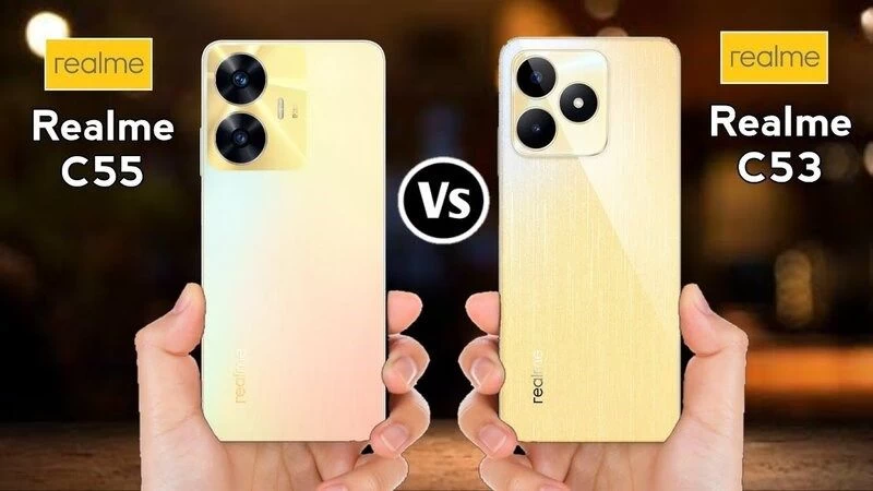 Realme C55 với realme C53. Realme C55 với realme C53.