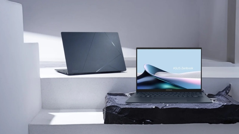 Màn hình laptop ASUS Zenbook 14 OLED 3K, tần số quét 120Hz sống động.