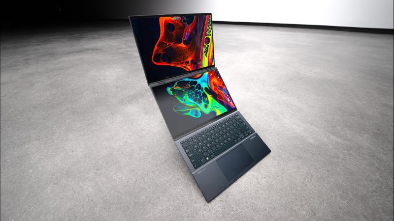 Laptop ASUS Zenbook DUO độ phân giải 3K siêu sắc nét.