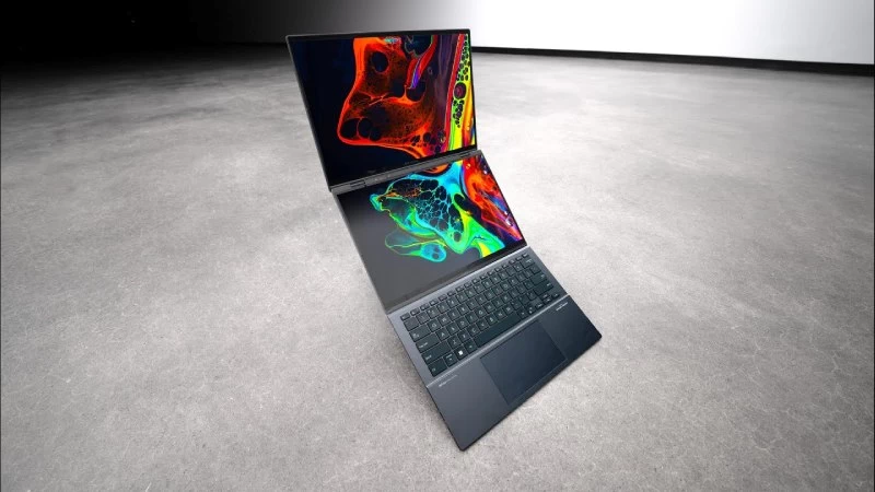 Laptop ASUS Zenbook DUO độ phân giải 3K siêu sắc nét. Laptop ASUS Zenbook DUO độ phân giải 3K siêu sắc nét.