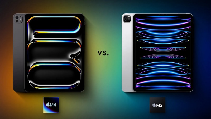Ipad pro M2 và Ipad pro M4.