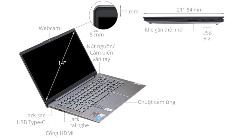 Laptop Lenovo mở rộng không gian làm việc.