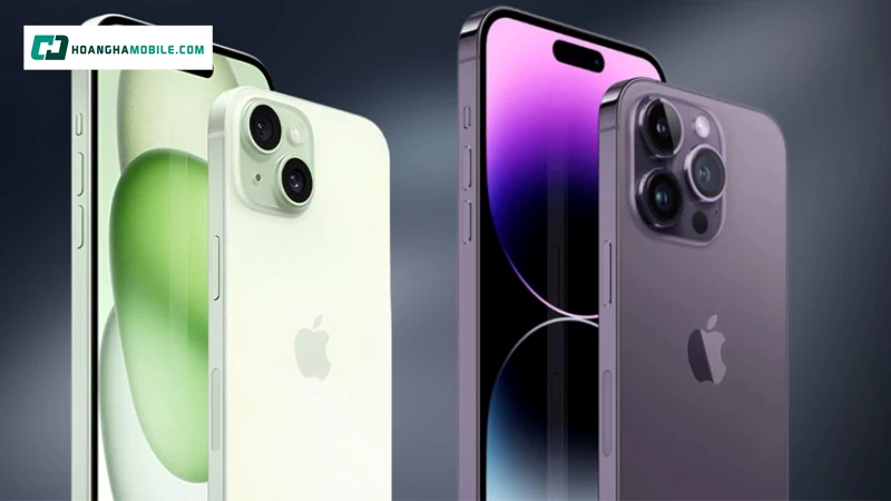 Điểm khác biệt dễ nhận thấy nhất khi đặt iPhone 15 cạnh iPhone 14 chính là thiết kế đồng bộ hơn Điểm khác biệt dễ nhận thấy nhất khi đặt iPhone 15 cạnh iPhone 14 chính là thiết kế đồng bộ hơn