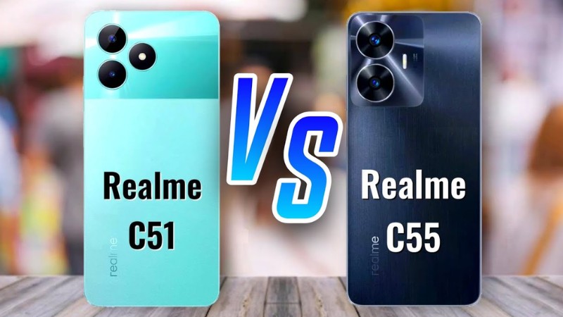 Realme C51 và C55.
