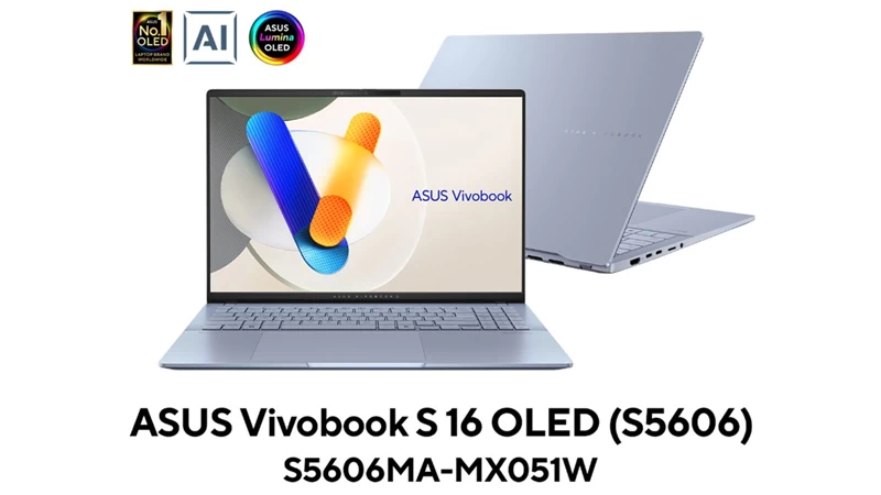 Laptop Asus VivoBook S16 OLED S5606MA-MX051W. Laptop Asus VivoBook S16 OLED S5606MA-MX051W.