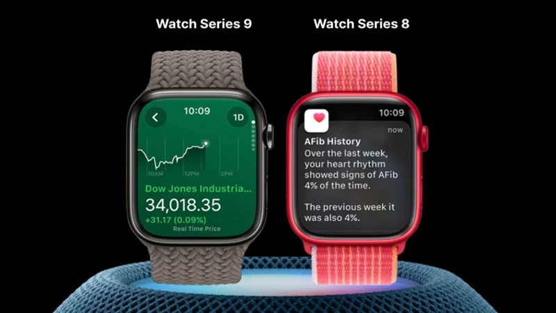 Cả Apple Watch Series 9 và Series 8 đều có các công cụ theo dõi sức khỏe và thể chất giống hệt nhau Cả Apple Watch Series 9 và Series 8 đều có các công cụ theo dõi sức khỏe và thể chất giống hệt nhau