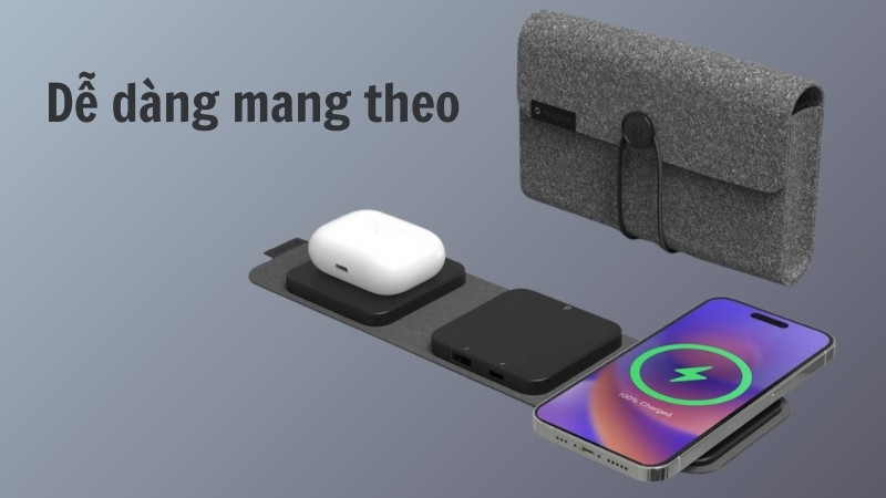 Sạc không dây tiện lợi cho người dùng.