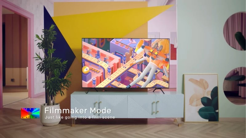 Smart Google Tivi 4K Coocaa 70 Inch 70Y72-8. Chế độ Filmmaker Mode.