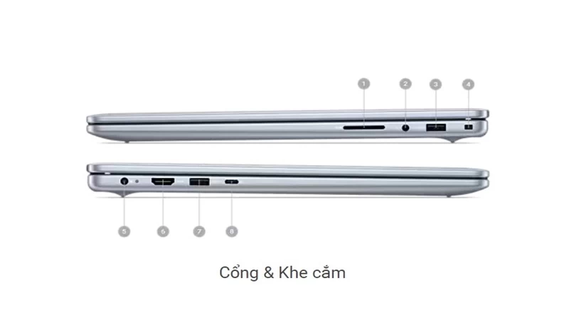 Laptop Dell Inspiron 16 5640 71035923-6. Khả năng kết nối đa dạng.