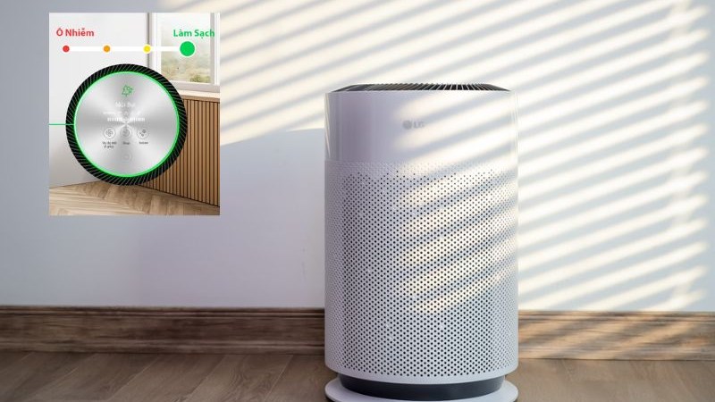 Lọc khí theo luồng 360 độ để bạn luôn thoải mái.