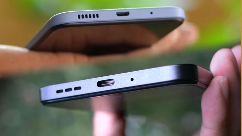 Sự thay đổi trong chân sạc sản phẩm.