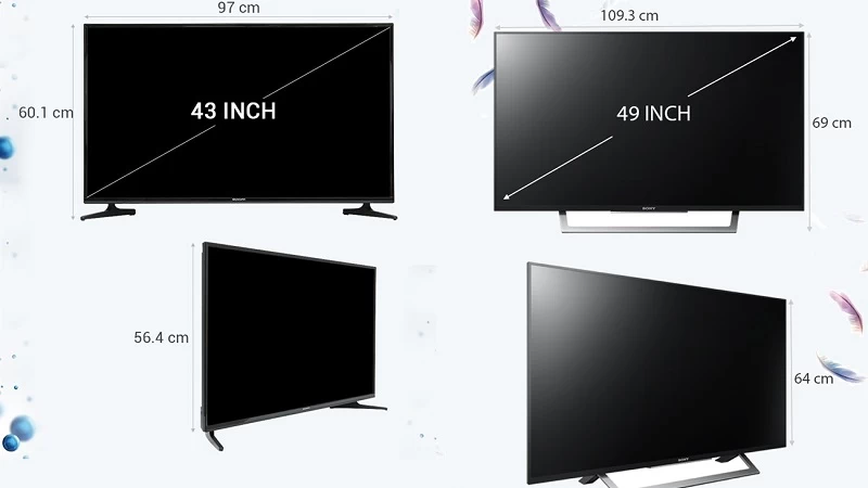 Hướng dẫn chọn mua TV Samsung theo kích thước màn hình Hướng dẫn chọn mua TV Samsung theo kích thước màn hình