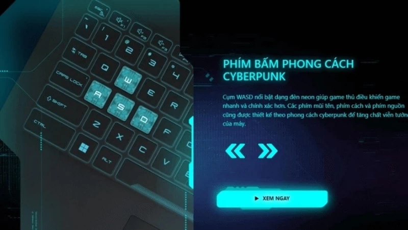 Phím bấm phong cách Cyberpunk. Phím bấm phong cách Cyberpunk.