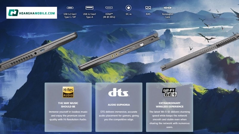 Loa kép 2 x 2W với âm thanh sống động trên laptop MSI Thin 15 B13UC-3247VN Loa kép 2 x 2W với âm thanh sống động trên laptop MSI Thin 15 B13UC-3247VN