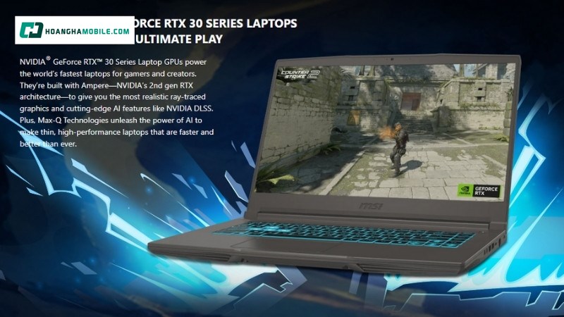 Card đồ họa hiệu suất cao trên laptop MSI Thin 15 B13UC-3247VN Card đồ họa hiệu suất cao trên laptop MSI Thin 15 B13UC-3247VN
